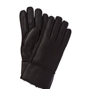 NWT Surell Black Leather Gloves with Lamb Shearling size S/M
